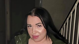 MiaXXX sexy Blowjob in the stairwell