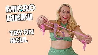 Micro bikini try on haul