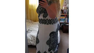 Tight Dress, Black Panties on BBW Housewife