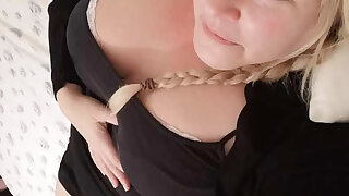 Short black skirt with thong, shaking and spanking my ass