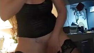 beautiful horny milf dancing